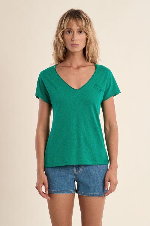 T-shirt col V