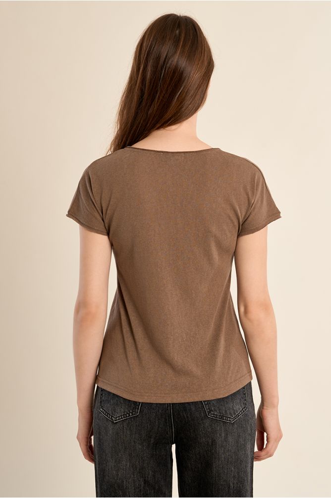 T-shirt col V