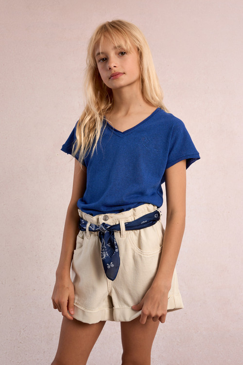 T-shirt col V