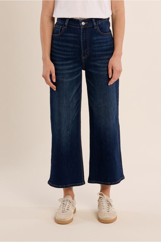 Denim large, coupe crop