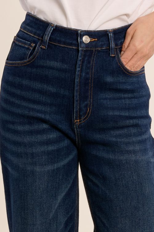 Denim large, coupe crop