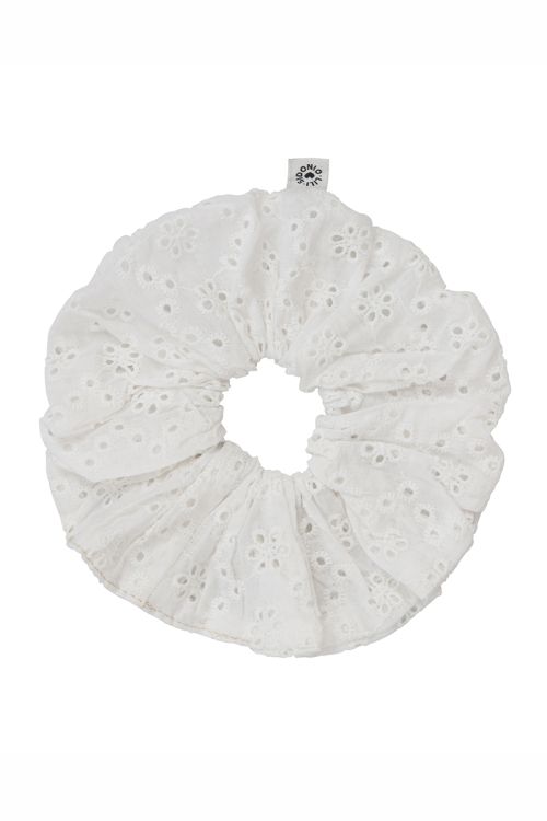 White Cotton Scrunchie