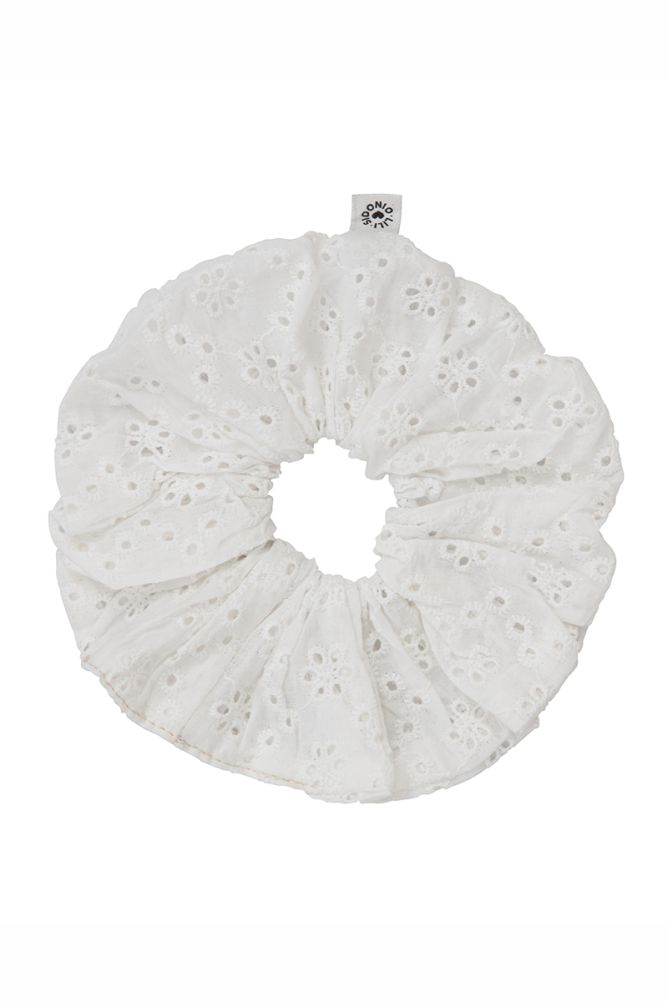 White Cotton Scrunchie