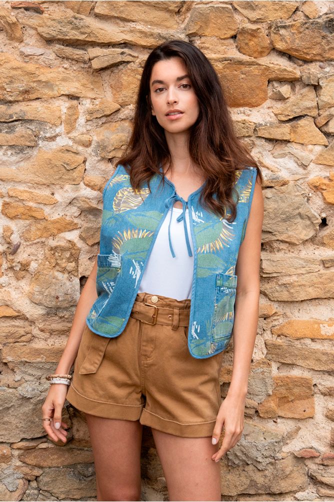 Short taille haute, paperbag