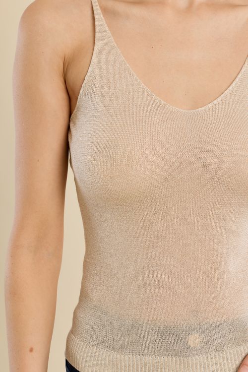 Débardeur près du corps en maille
