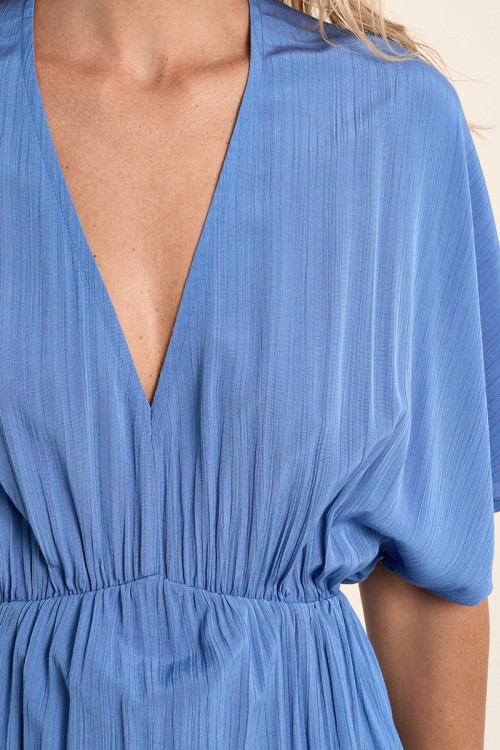 Robe longue, élastiquée