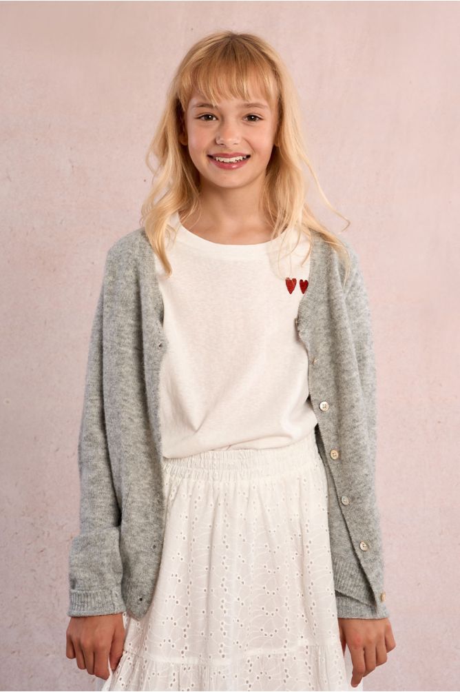 T-shirt imprimé multi-cœurs