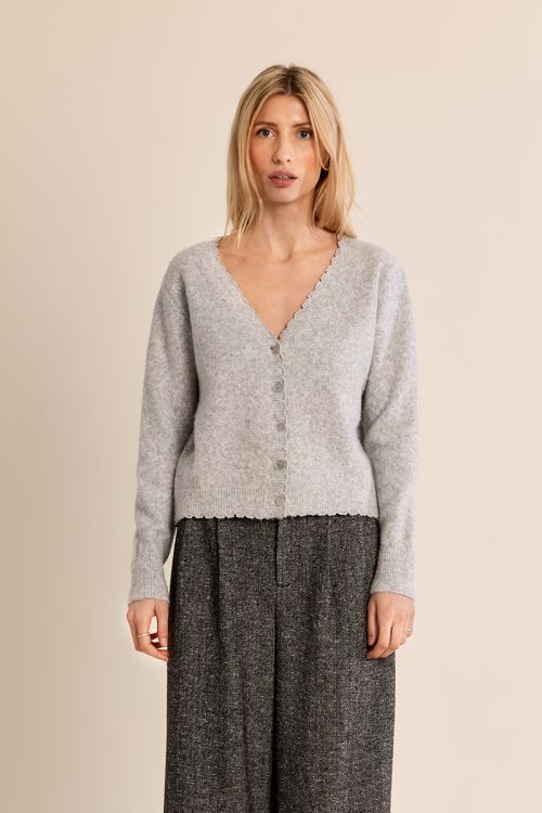 V-neck cardigan