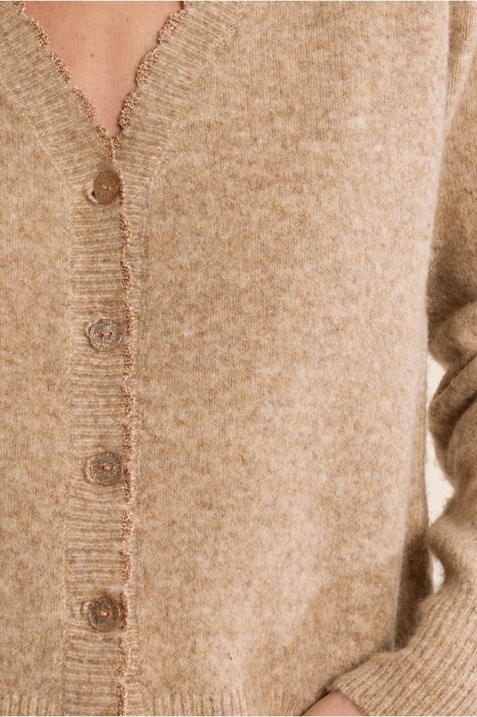 V-neck cardigan