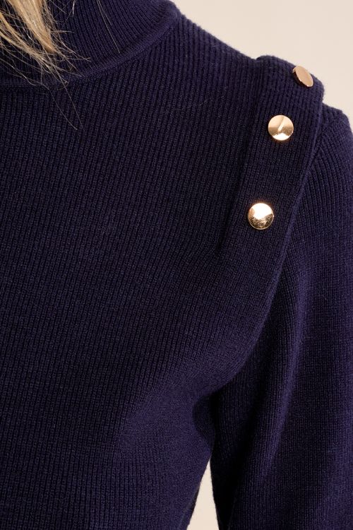 Jersey de manga larga detalle abalorios