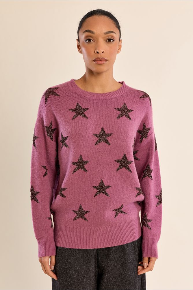 Pull en maille, étoilé
