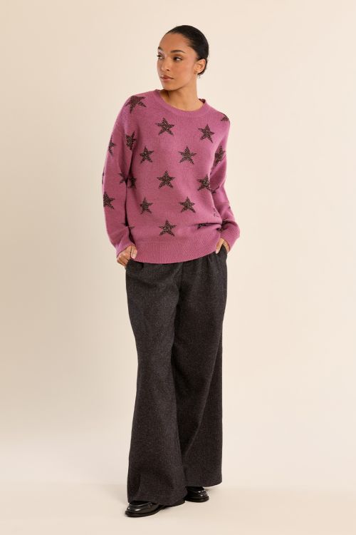 Pull en maille, étoilé