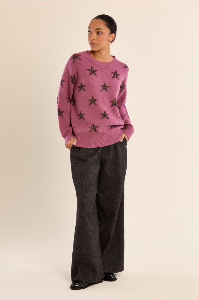 Pull en maille, étoilé