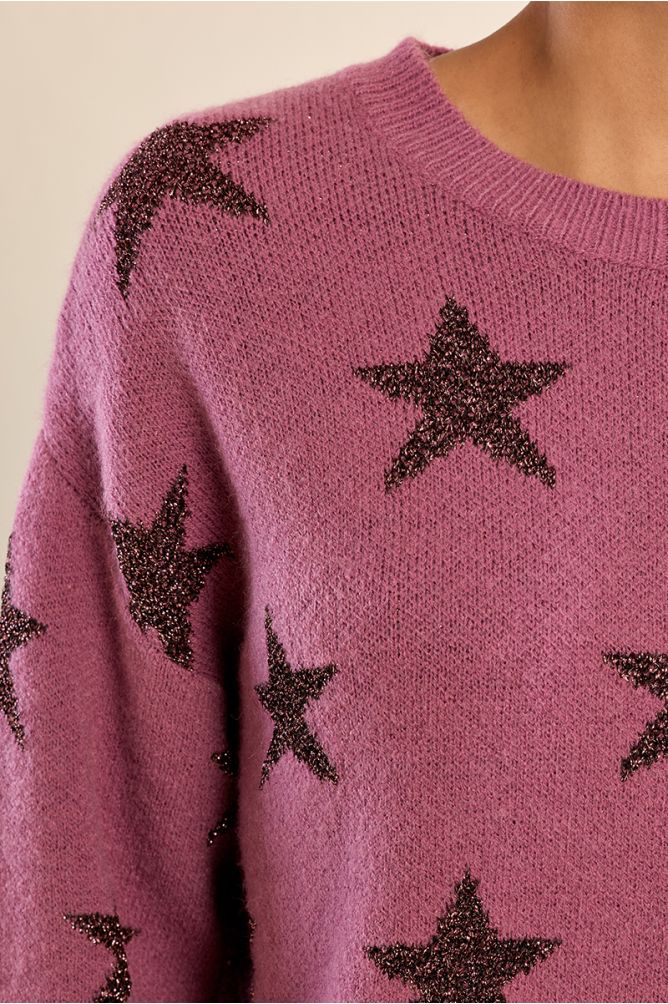 Pull en maille, étoilé