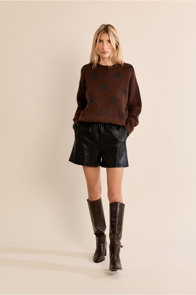 Pull en maille, étoilé