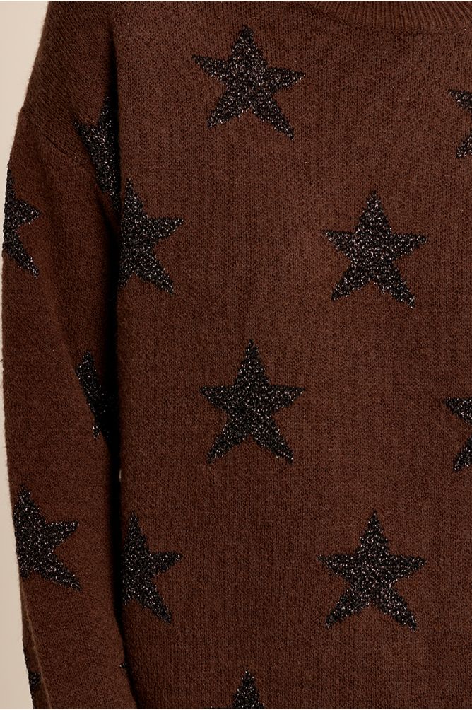 Pull en maille, étoilé