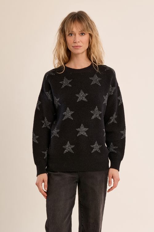 Knitted sweater, starry
