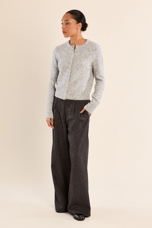 Buttoned cardigan, plain