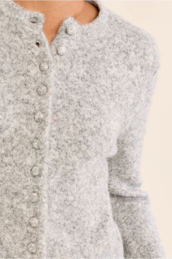 Buttoned cardigan, plain