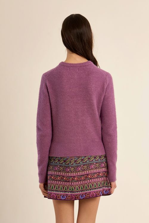 Cardigan boutonné, uni