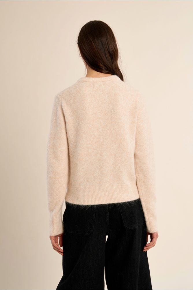 Cardigan boutonné, uni