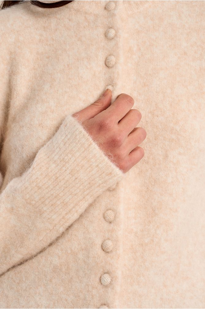 Buttoned cardigan, plain