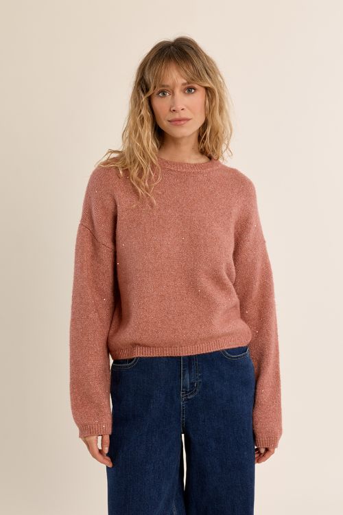 Pull en maille, irisé