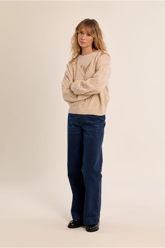Pull détails fantaisie