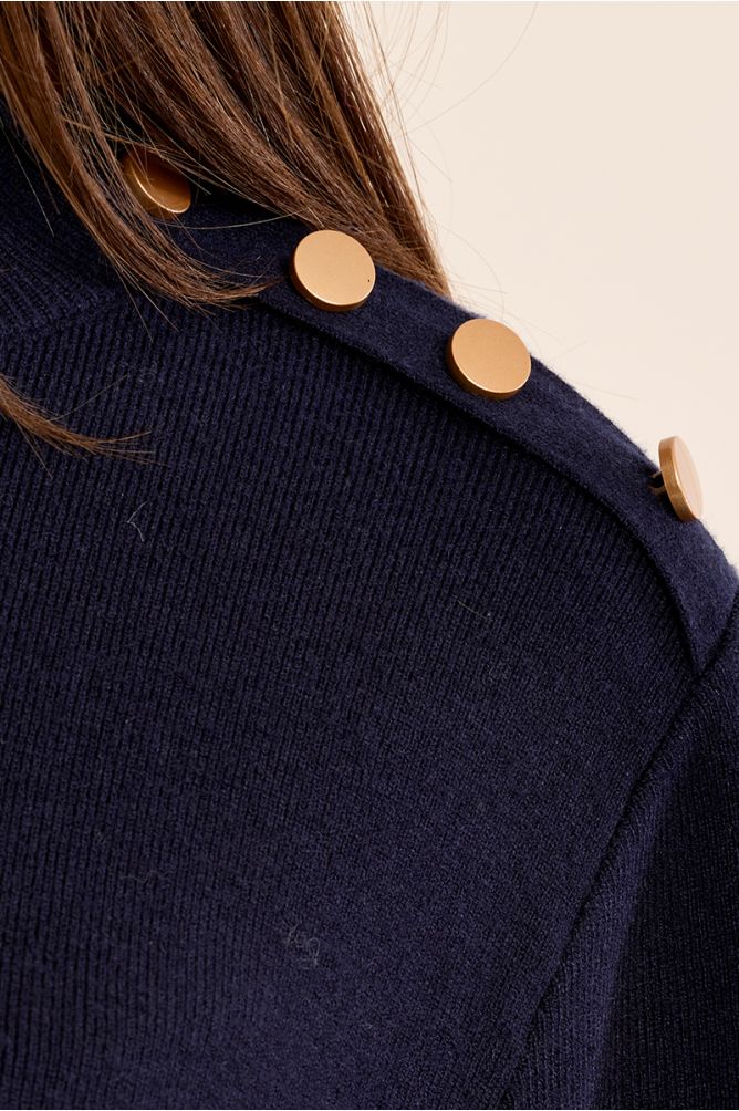 Vestido corto detalle botones