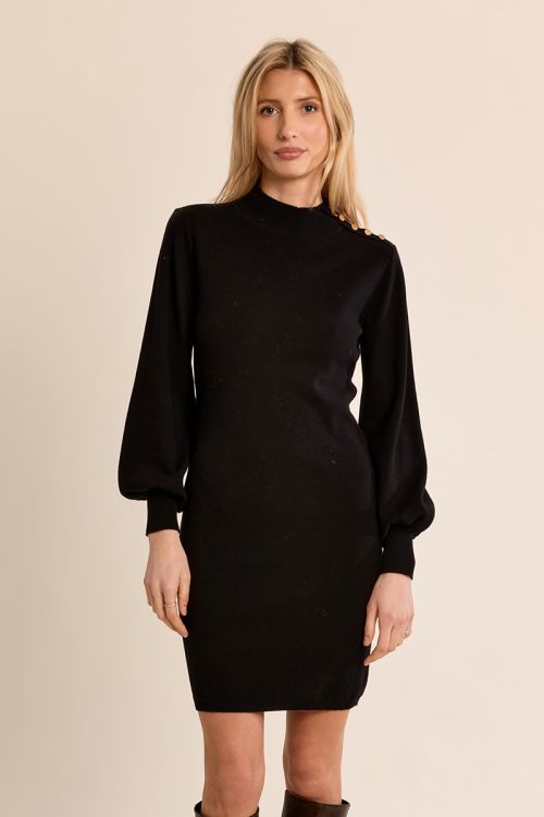 Vestido corto detalle botones