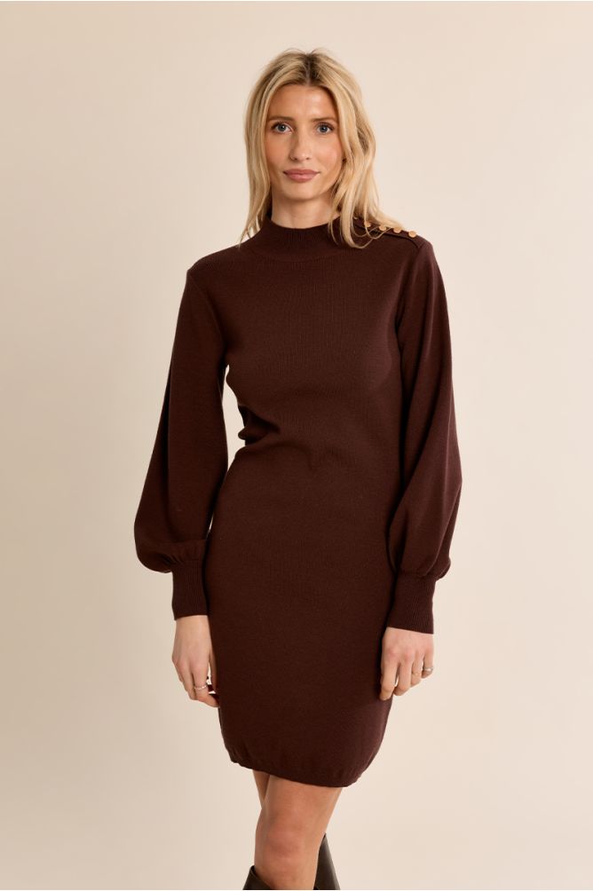 Vestido corto detalle botones