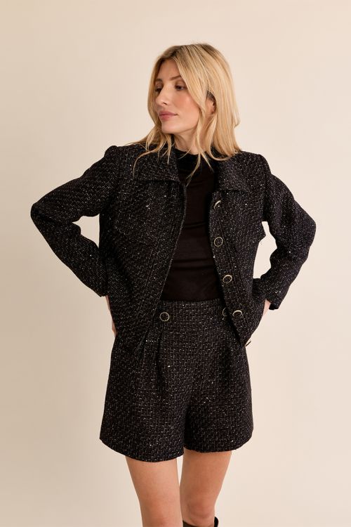 Veste courte en tweed