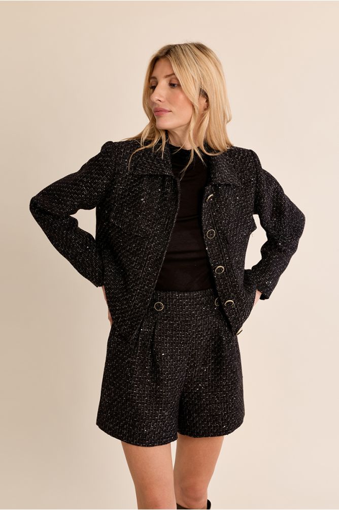Short tweed jacket