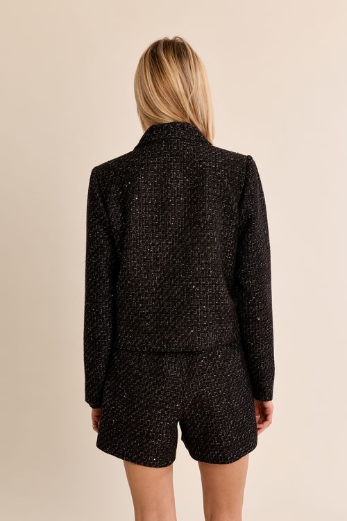 Veste courte en tweed