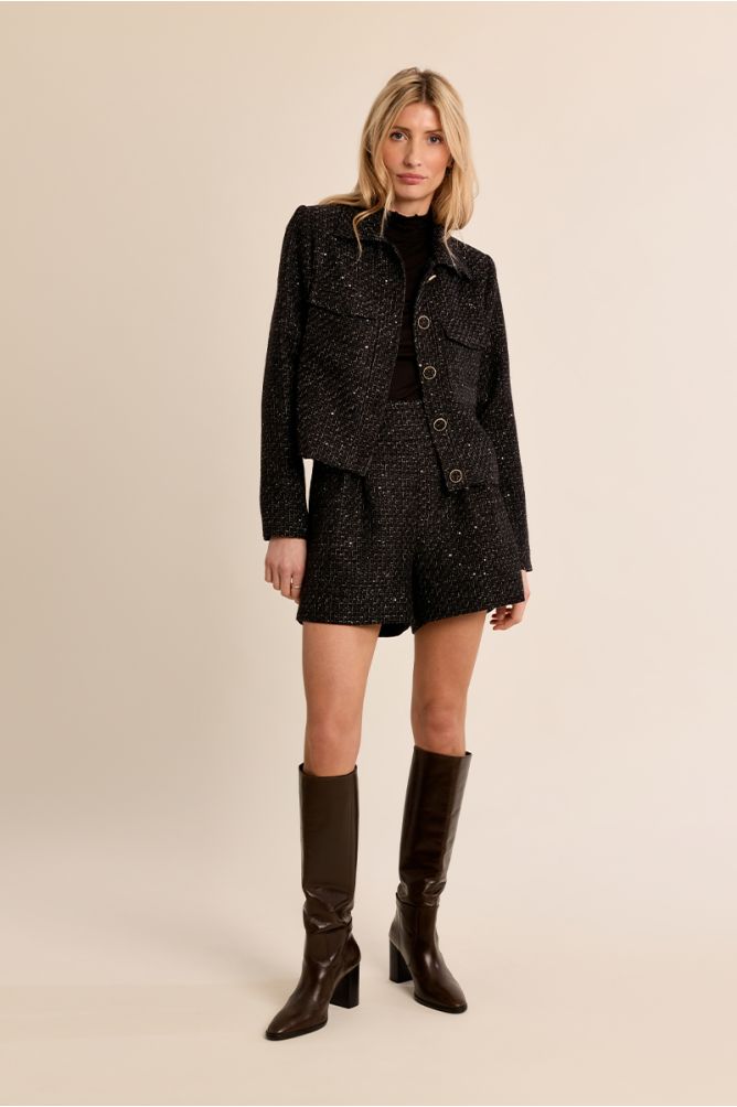 Short tweed jacket