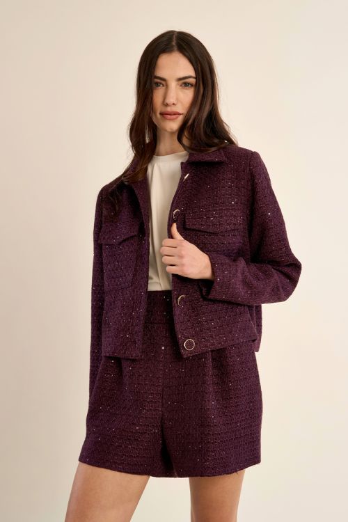 Short tweed jacket