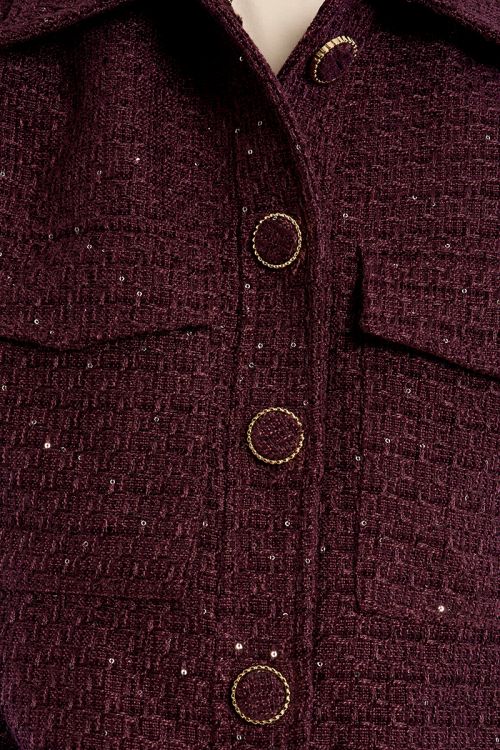Veste courte en tweed
