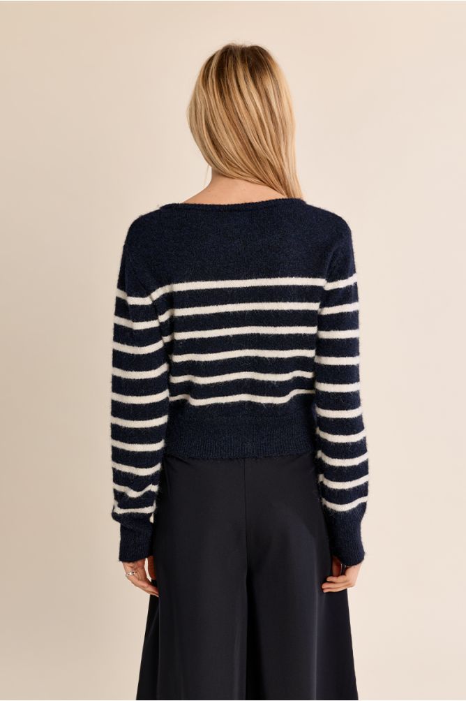 Cardigan à rayures
