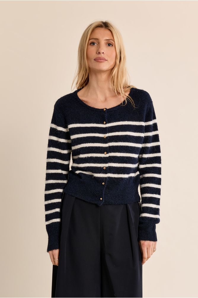 Striped cardigan