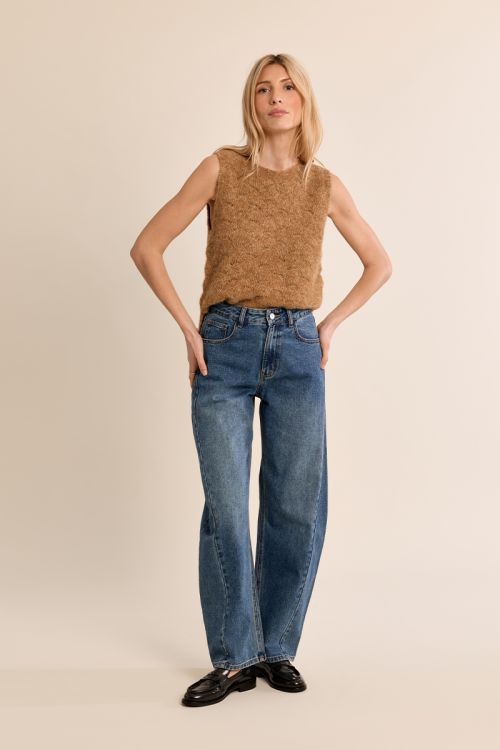 Pull droit en maille ajourée