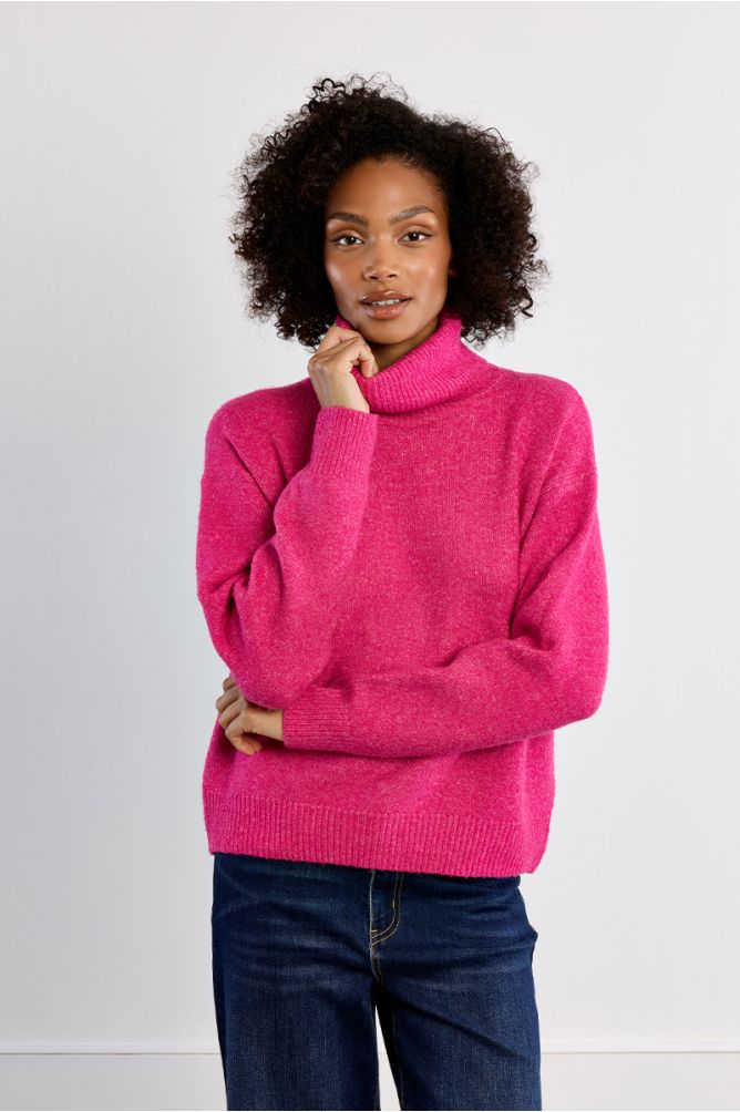 Plain turtleneck sweater