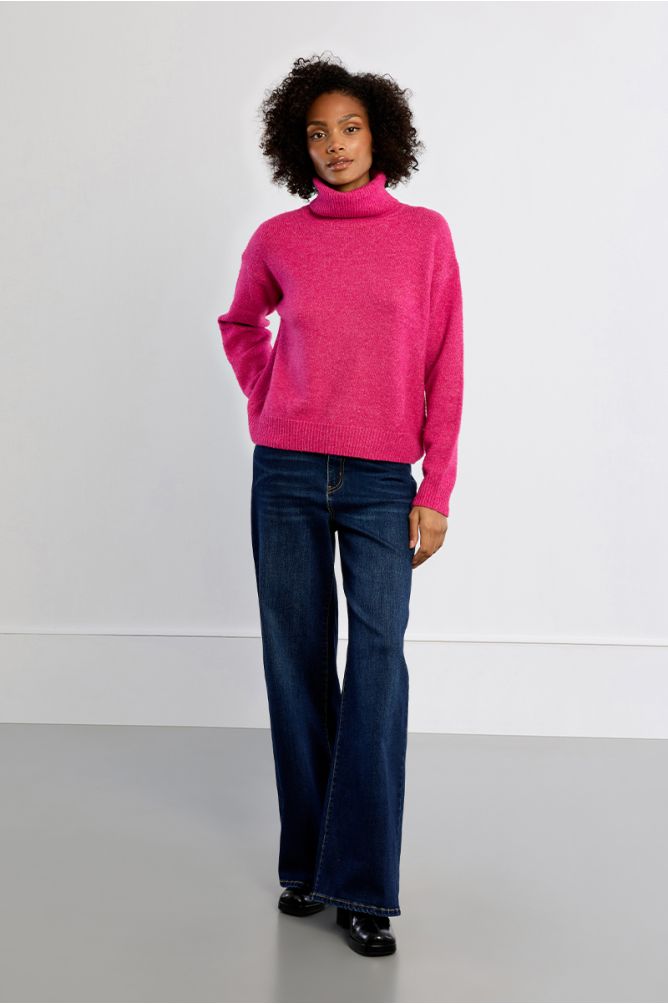 Plain turtleneck sweater