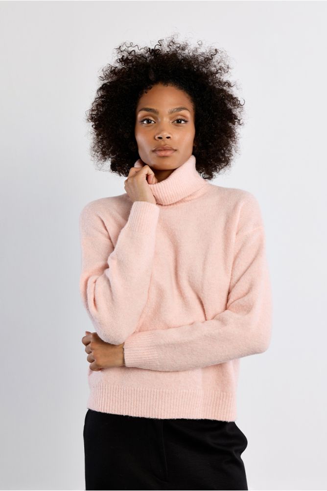 Plain turtleneck sweater