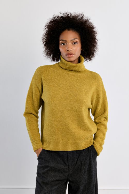 Plain turtleneck sweater