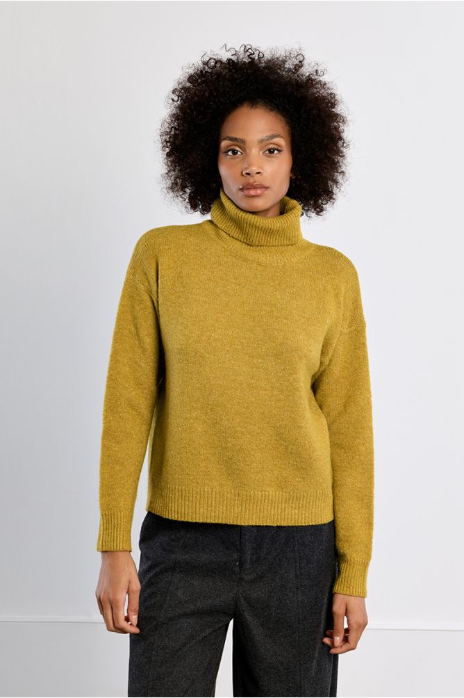 Plain turtleneck sweater