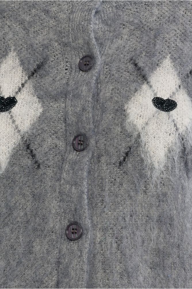 Cárdigan de manga larga con estampado
