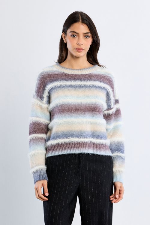 Pull Tie & Dye, à franges