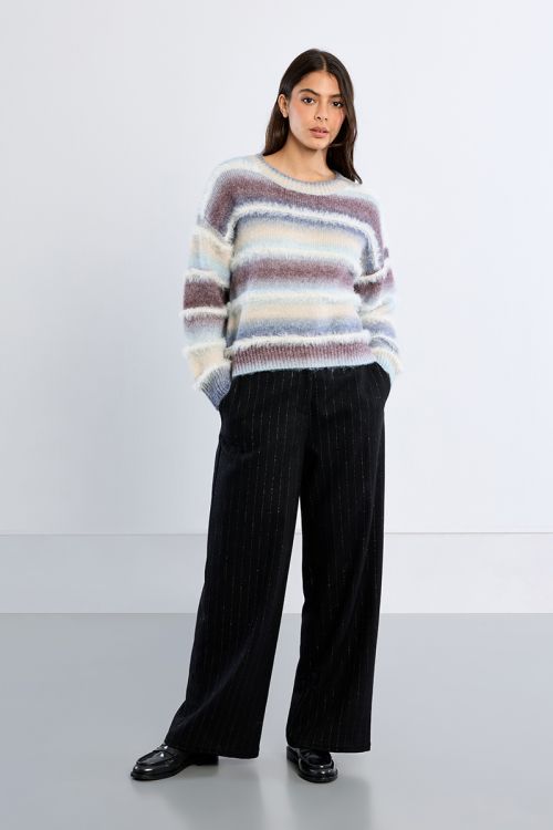 Pull Tie & Dye, à franges