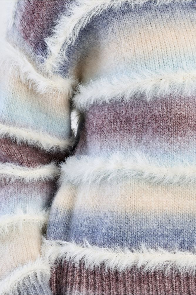 Tie & Dye sweater, fringed