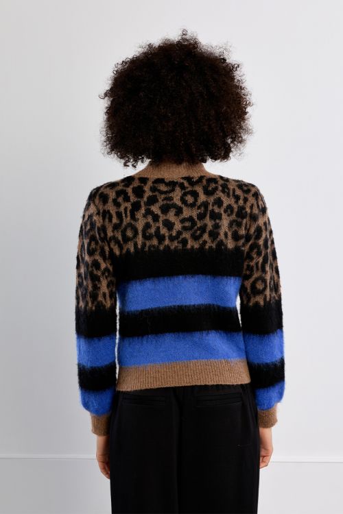 Leopard knit sweater